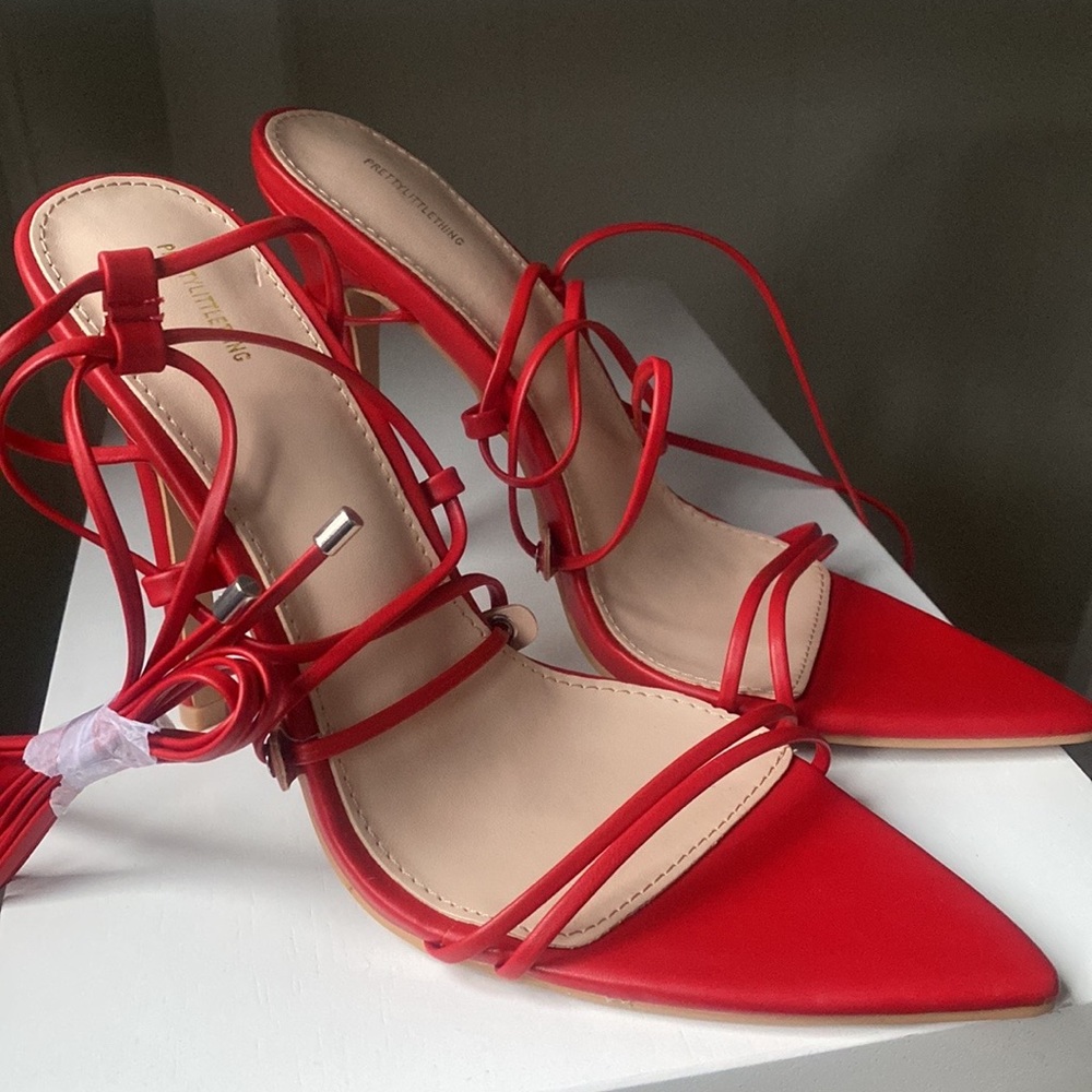 PrettyLittleThing red heels